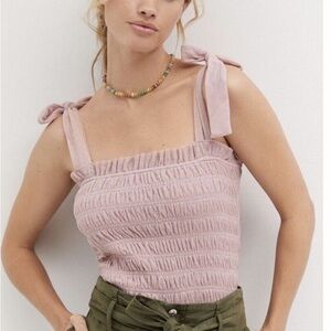 Anthropologie Smocked Cami